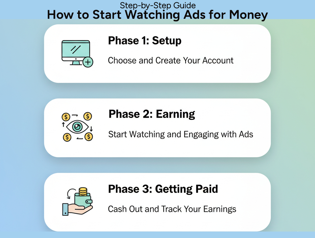 How to Get Paid to Watch Ads: Best 15 Legit Platforms to Earn 4 Step by Step Guide How to Start Watching Ads for Money
