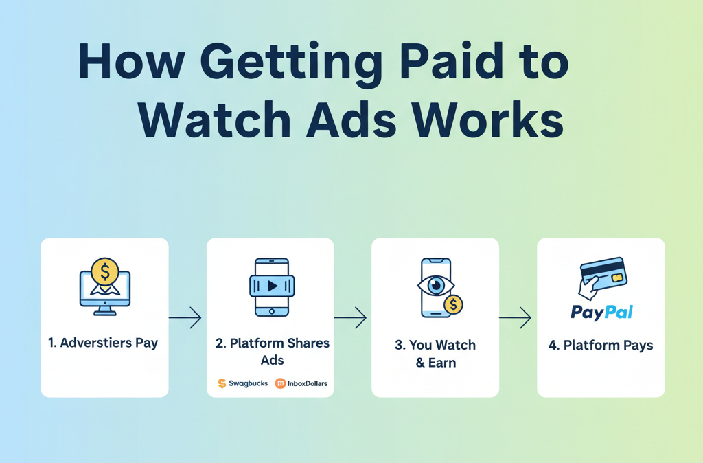 How to Get Paid to Watch Ads: Best 15 Legit Platforms to Earn 3 How Getting Paid to Watch Ads Works